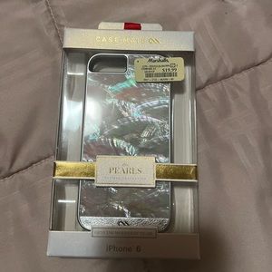 NWT Case Mate iPhone 6 Mother of Pearl case.